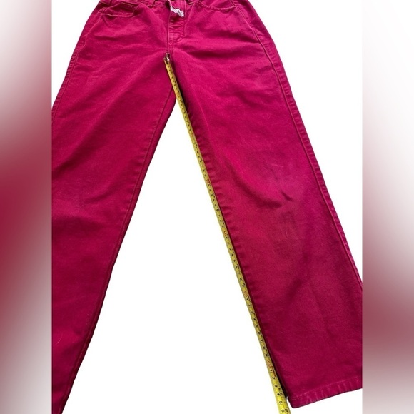 Vintage 80’s/90’s Marithe Francois Girbaud raspberry red women’s jeans size 26 - Picture 5 of 7
